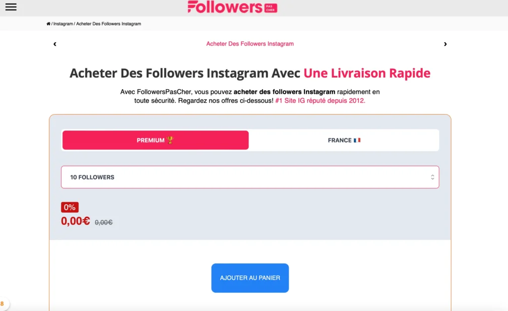 acheter des followers Instagram followerspascher 